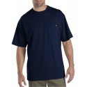 T-SHIRTS BLEU MARIN À MANCHES COURTES AVEC POCHE