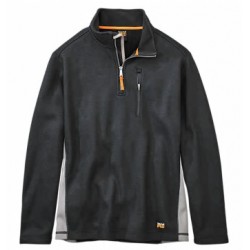 Studwall 1/4 Zip Textured Jet Black