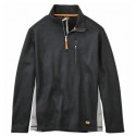 Studwall 1/4 Zip Textured Jet Black
