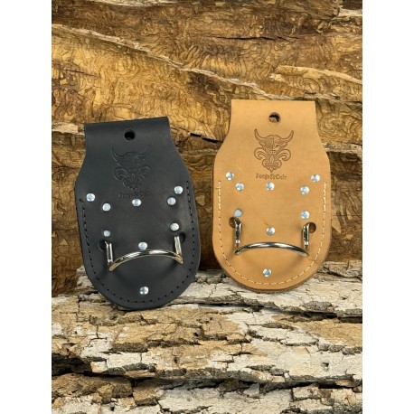 Porte marteau long en cuir de bœuf