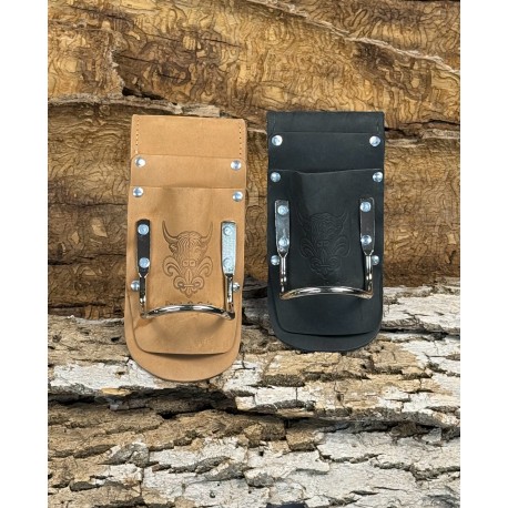 Porte marteau & porte equerre en cuir de bœuf