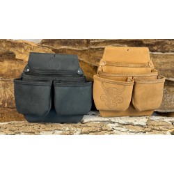 Poche à clous 4 poches en cuir de bœuf