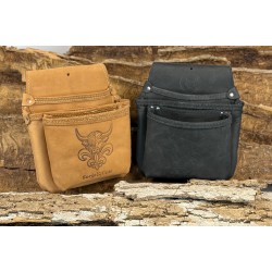 Poche à clous 3 poches en cuir de bœuf