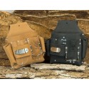 Sac à outils deluxe système intérieur gauché en cuir de bœuf
