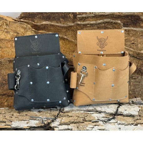 Sac à outils technicien en cuir de bœuf