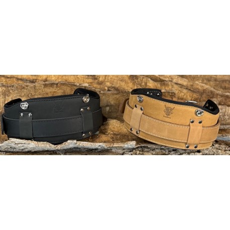 Ceinture en cuir de bœuf avec dorsal AirKnit 6”