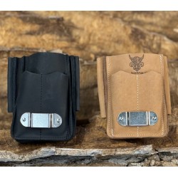 Poche expédition large multi fonction en cuir de bœuf