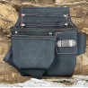Sac à outils avec porte-marteau & ruban – multi-rangement gaucher en cuir de bœuf *ÉDITION NFR