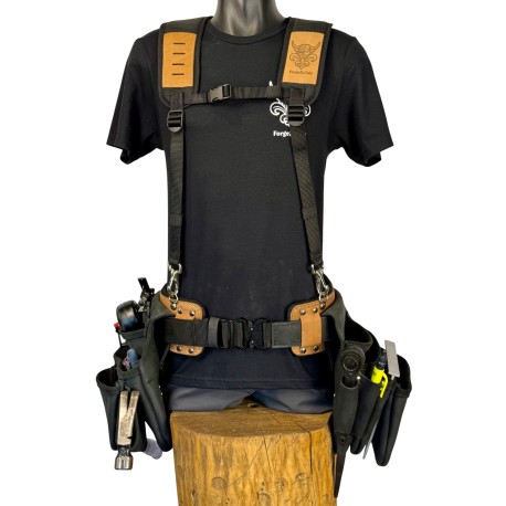 L’hybride -Ensemble mixte menuisier-charpentier en cuir de bœuf