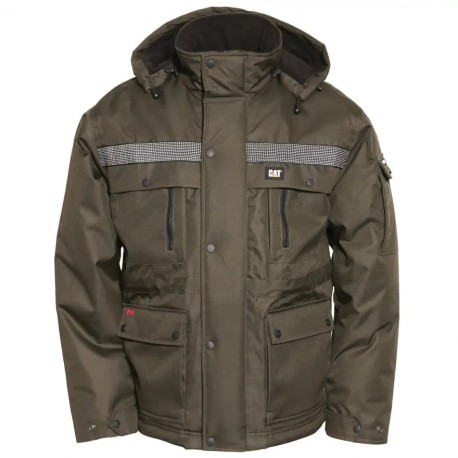 MANTEAU DOUBLÉ - CATERPILLAR- ARMY MOSS
