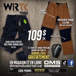 PANTALON DE TRAVAIL CARGO FLEX PRO AVEC GENOUILLÈRES