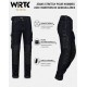 Jeans ultra-stretch WRTK avec porte-genouillères