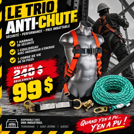 Ensemble antichute complet 3 pièces | Guardian Fall Protection